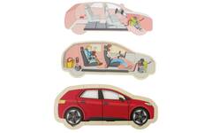 Puzzel in lagen, auto