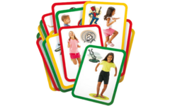 Beweegkaarten grove motoriek 22 x 28 cm, 16 stuks