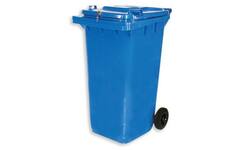 Materiaalcontainer | 240 ltr. | Met slot, kleur blauw