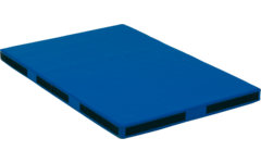 Valmat 100 x 150 cm blauw 8 cm dik