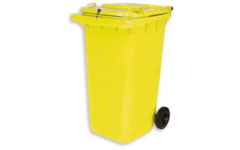 Materiaalcontainer | 240 ltr. | Met slot, kleur geel