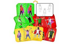 Beweegkaarten superheld 21,5 x 28 cm, 16 stuks