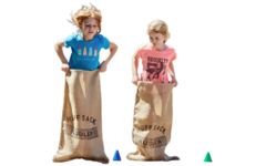 Springzak | Jute springzak, 50 x 80 cm, naturel kleur