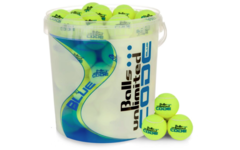 Tennisbal | Balls Unlimited ® 60 stuks in een emmer, Code Blue