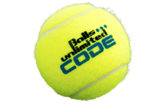 Tennisbal | Balls Unlimited ® 60 stuks in een emmer, Code Blue