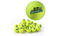 Tennisbal | Balls Unlimited ® 60 stuks in een emmer, Code Blue