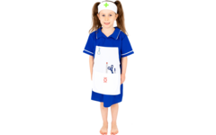 Verkleedkleding ECO zuster, 4-7 jaar