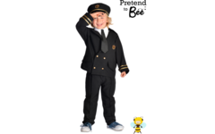 Verkleedkleding ECO piloot, 4-7 jaar