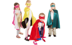 Verkleedkleding superhelden set van 4, 4-7 jaar