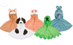 Huisdierencapes, set van 5, Muis, Hond, Kat, Vogel, Konijn