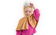 Huisdierencapes, set van 5, Muis, Hond, Kat, Vogel, Konijn
