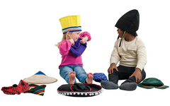 Verkleedkleding | Hoeden uit de hele wereld, set van 9 stuks
