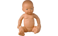 Pop meisje Europees zonder haar, 42 cm, Les Pluminis