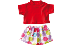 Poppenkleertjes rok en shirt 40 cm