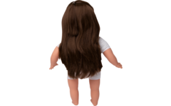 Pop meisje Oriëntaal met haar, 45 cm, Les Pluminis