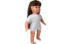 Pop meisje Oriëntaal met haar, 45 cm, Les Pluminis