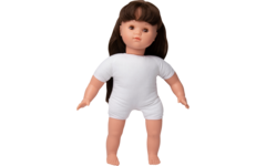 Pop meisje Oriëntaal met haar, 45 cm, Les Pluminis