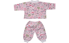 Poppenkleertjes pyama roze, 45 cm