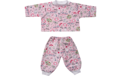 Poppenkleertjes pyama roze, 45 cm