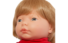 Pop meisje Europees met haar en kleding, 40 cm, Les Pluminis
