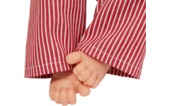 Pop meisje Europees met haar en kleding, 40 cm, Les Pluminis