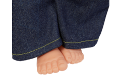 Pop zacht Europees met haar en kleding, 45 cm, Les Pluminis