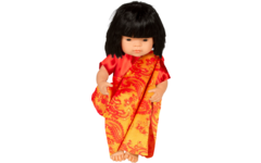 Poppenkledingset multi-cultureel voor poppen vanaf 38 cm