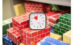 Time Timer Mod donkergrijs formaat 9 × 9 cm