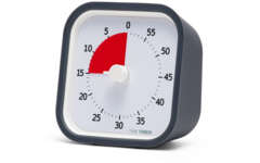Time Timer Mod donkergrijs formaat 9 × 9 cm