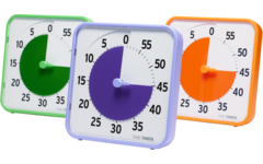Time Timer® Secondary Colour Collection, oranje, paars, groen