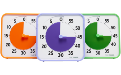 Time Timer® Secondary Colour Collection, oranje, paars, groen