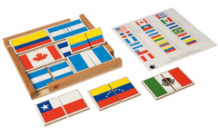 Vlaggenpuzzel van Noord en Zuid Amerika