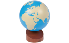 Globe werelddelen beige/blauw