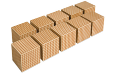 Kuben hout 10 stuks