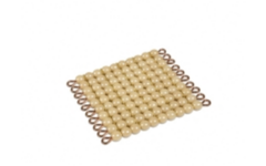 Gouden kwadraat 10x10 kralen LK kunst
