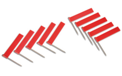 Extra vlaggen 10 stuks rood