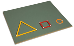 Prikbord groot voor latjes geometrie 50x60cm