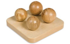 Vierbollen op staande pen