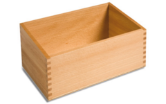 Schuurpapieren hoofdletters kist