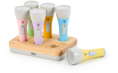 Zaklampen, 6 stuks inclusief oplaadstation