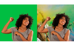 Greenscreen-doek “Key”, 200 x 190 cm