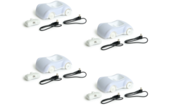 Auto's, lichtgevens, set van 4 stuks