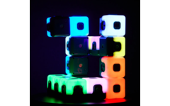 Lichtgevende kubussen, sequentie, set van 15 stuks