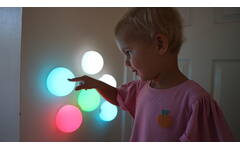 Tap & Glow lichtgevende siliconen wandlampjes, set van 6 stuks