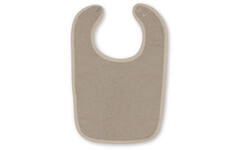 Slabbetje Drukknoop XL 6x, Taupe, 6x 30x50