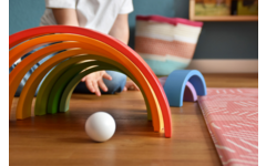 Houten Bouwblokken Regenboog XL, 14dlg.