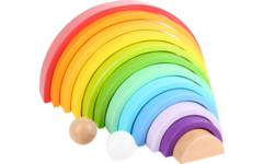 Houten Bouwblokken Regenboog XL, 14dlg.