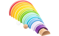 Houten Bouwblokken Regenboog XL, 14dlg.
