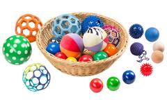 Zintuiglijke mand met ballen