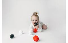 Mom's Care sensorisch speelgoed contrast ballen zwart wit 6 stuks baby
